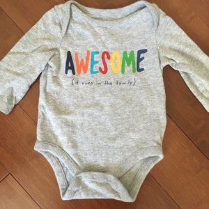Baby Gap “Awesome” Long sleeve onesie